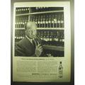 1957 Martell Cognac Ad - This is my library of first editions, says M. Martell