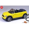 RARE KEYCHAIN YELLOW BMW MINI COOPER S CONVERTI...