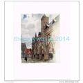 THE TOWN HALL, NIEUPORT, BELGIUM, BOOK ILLUSTRA...
