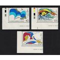 Cyprus Olympic Games Moscow 3v Corners 1980 MNH...