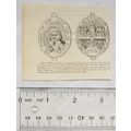 1860s engraving - Medal struck in jhonour of th...