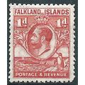 Falkland Islands 1929 SG117 1d Scarlet Mounted ...