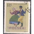 Poland 1969 - 1.35gr multi - Polish Folk Costum...