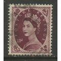 GB 1954 QE2 11d Brown Purple Wilding SG 528 Wmk...