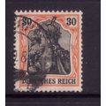 GERMANY 1919 SG 88 30pf BLACK AND ORANGE / CREA...