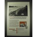 1958 Bruning Copyflex Copy Machine Ad - NYC Railroad