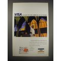1990 Visa Credit Card Ad - Visa as easy to use abroad as at home