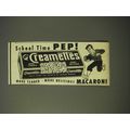 1950 Creamettes Macaroni Ad - School time pep