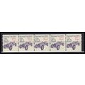 2262a 17.5c Race Car Fine MNH Dry Gum PNC 1/5 X...
