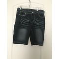Cato Women's Blue Jean Bermuda Shorts Pockets Z...