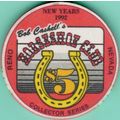 Horseshoe Club. $5 Casino Chip. Reno, NV. K98.