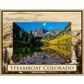 Steamboat Colorado Laser Engraved Wood Picture ...