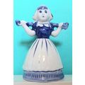 DELFT - BLUE - WHITE CERAMIC BELL MILKMAID - DU...