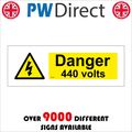 WS060 DANGER 440 VOLTS SIGN ELECTRICITY SHOCK H...