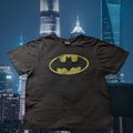 Batman Logo Black Yellow T-Shirt Cotton Novel T...