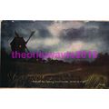 Fading Landscape, Windmill, Rare Oilograph Post...