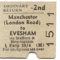 B.T.C. Edmondson Ticket - Manchester London Roa...