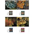 Liechtenstein Mosses and Lichens 4v Maxicards 1...