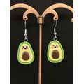 Fun Fruity Avocado Earrings Food-Inspired Kawaii Jewellery