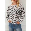 Leopard Long Sleeve Crewneck Sweater