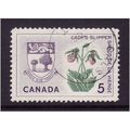 Canada 1965 5c Lady's Slipper and Arms Sg 549 F...
