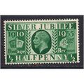 GB 1935 KGV Silver Jubilee 1/2d Green unused SG...