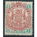 Rhodesia 1896 SG42 1d Scarlet & Emerald Mounted...