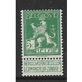 BELGIUM 1912 5c GREEN SG 44 M / MINT