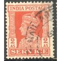 India 1939 - SG O147 - KGV1 2a orange (SERVICE)...