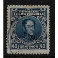 VENEZUELA 1915 40c BLUE SIMON BOLIVAR SG 385 FI...