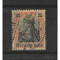 Germany.SG87 25pf "Germania" (Black and Red on ...