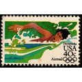 USA 1983 Air Mail Olympic Games 40c Used Stamp ...
