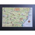 Suffolk Map Postcard #1