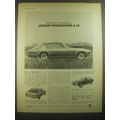 1967 Jensen Interceptor & FF Cars Ad - Presenting the incomparable Jensen