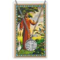 St. Francis of Assisi Medal Necklace with a Lam...