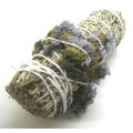 Silver King With Blue Sinuata Smudge Stick, Abo...