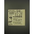 1956 Squibb Vionate Ad - Help your pup develop sturdy bones