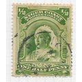 NIGER COAST 1894 QV ½d BONNY CANCEL OIL RIVER N...