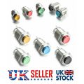High Round Waterproof 12mm Momentary Metal Push...