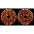 Netherlands East Indies 1939 1c Used Coin Dutch...
