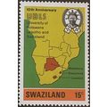 Swaziland QEII 1974 UBLS 15c Map South Africa U...