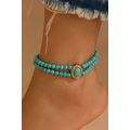Light Blue Pearl/Turquoise Beaded Double Layere...