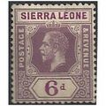 Sierra Leone 1921 SG139 6d Grey-Purple & Bright...