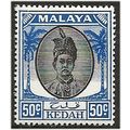 Kedah 1950 SG87 50c Black & Blue Mounted Mint ....