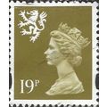 SCOTLAND, Queen Elizabeth II, Machin, brown oli...