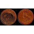 Australia One Penny 1936 Used Coin 1d Geo V