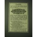 1900 C.F. Blanke's Faust Blend Coffee Ad - Taste