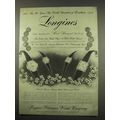 1956 Longines Watch Ad - Louisa, Anniversary Duet