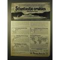 1970 Norwegian America Line Ad - Fantastic Cruises