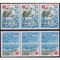 Monaco 1986 SG MS1778-9 UMM Strips of 3 - Europ...